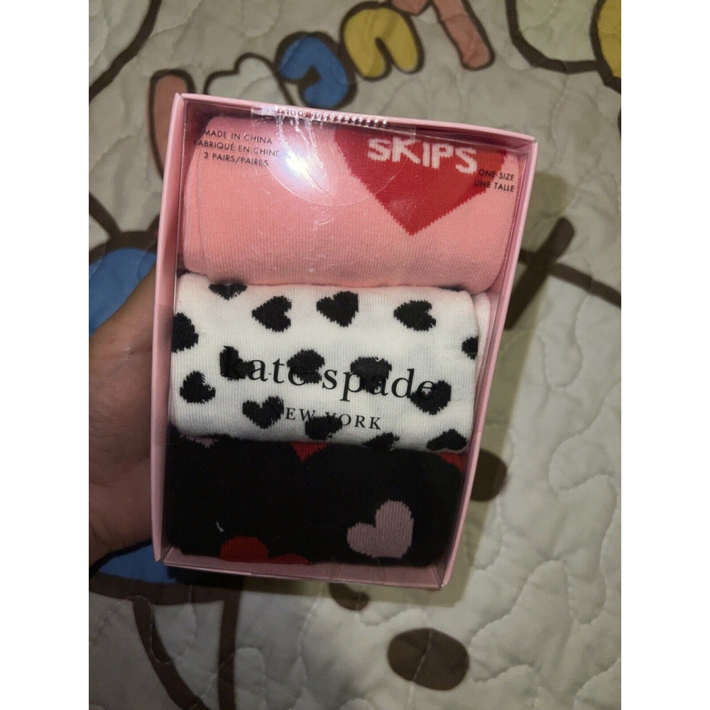 Kate Spade 3PCK Bridal Gift Sock Set New In Box
